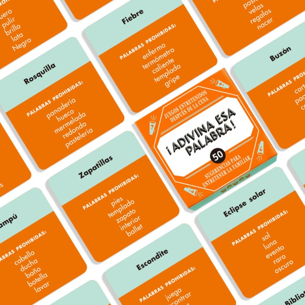 Party Games Name - Cartes de jeu espagnoles amusantes, jeu
