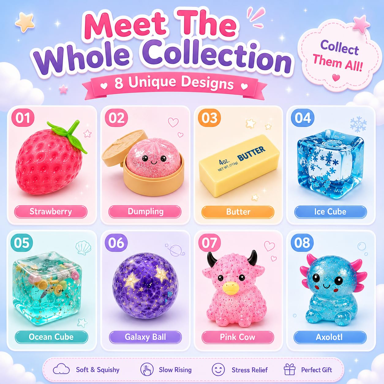 Lot de 8 jouets sensoriels à p - Party Games For Adults And Kids avis et prix