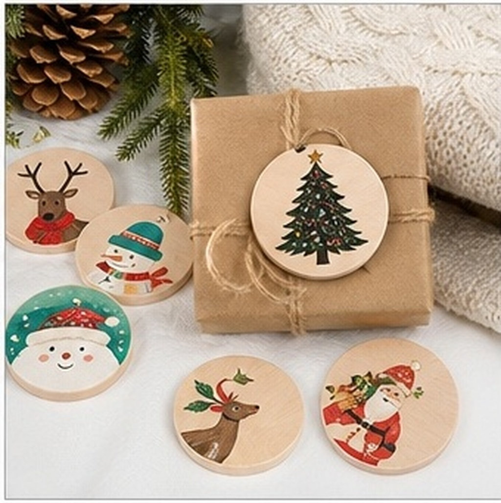 50 pièces, disques en bois mas - Party Games Name avis et prix